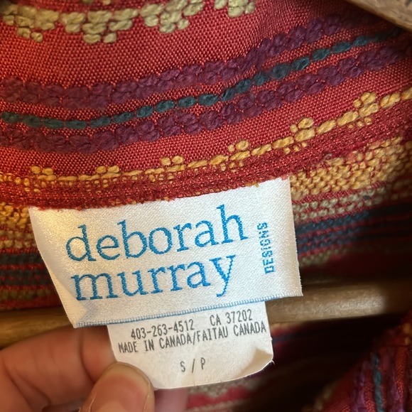 VINTAGE Deborah Murray Southwest Aztec Vest - Picture 2 of 6